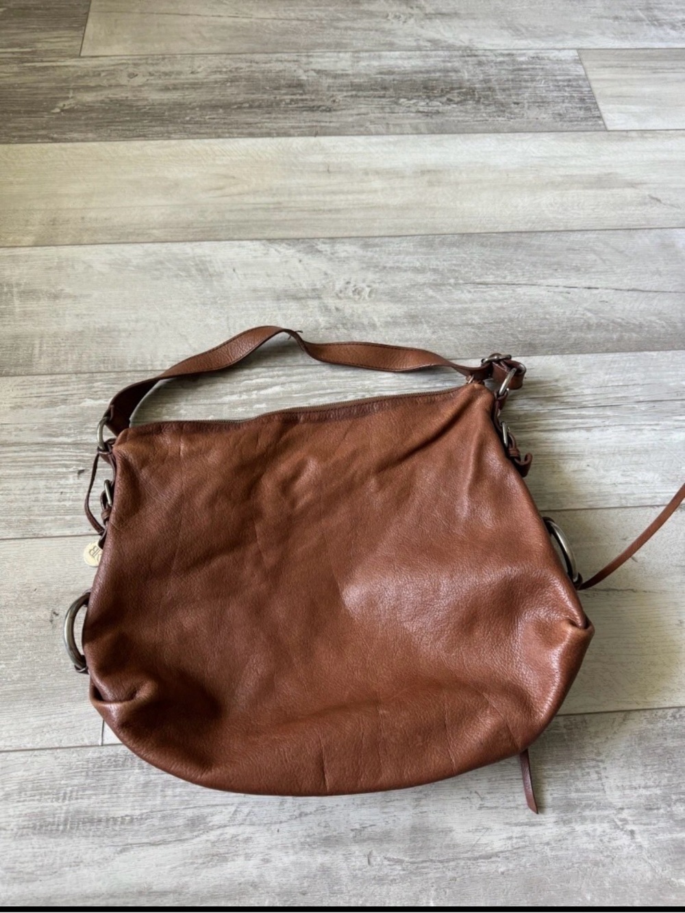 Banana Republic Cognac Leather Hobo Bag